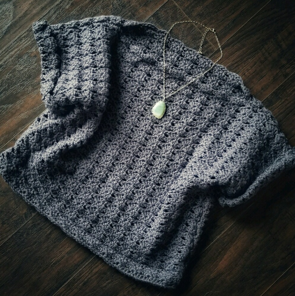 Crotcheted Cotton Crop Top (Necklace not included)